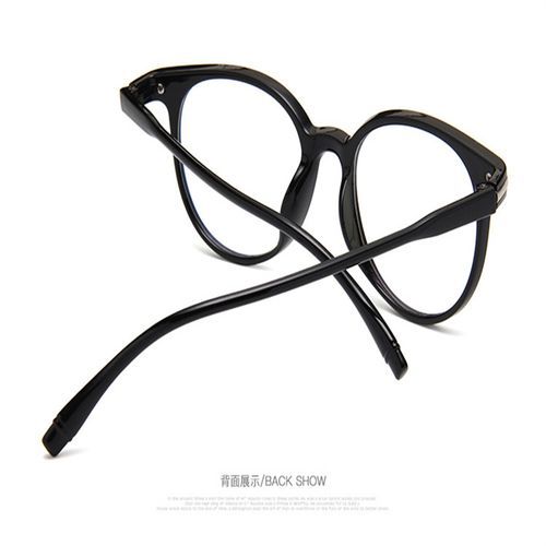 Round Neutral Blue Light Glasses Vintage Flat Glasses Frame