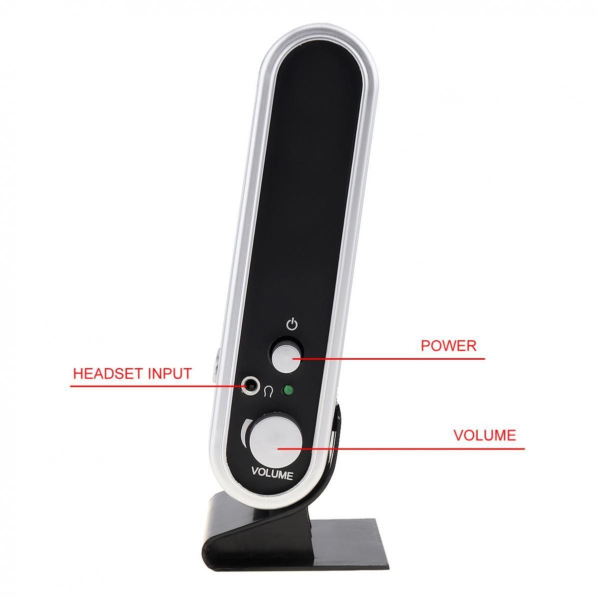 6w Wired Usb Power Speakers Stereo 3.5mm Audio Jack For Pc Laptop Computer Mac Mini Plastic Headphones Microphone