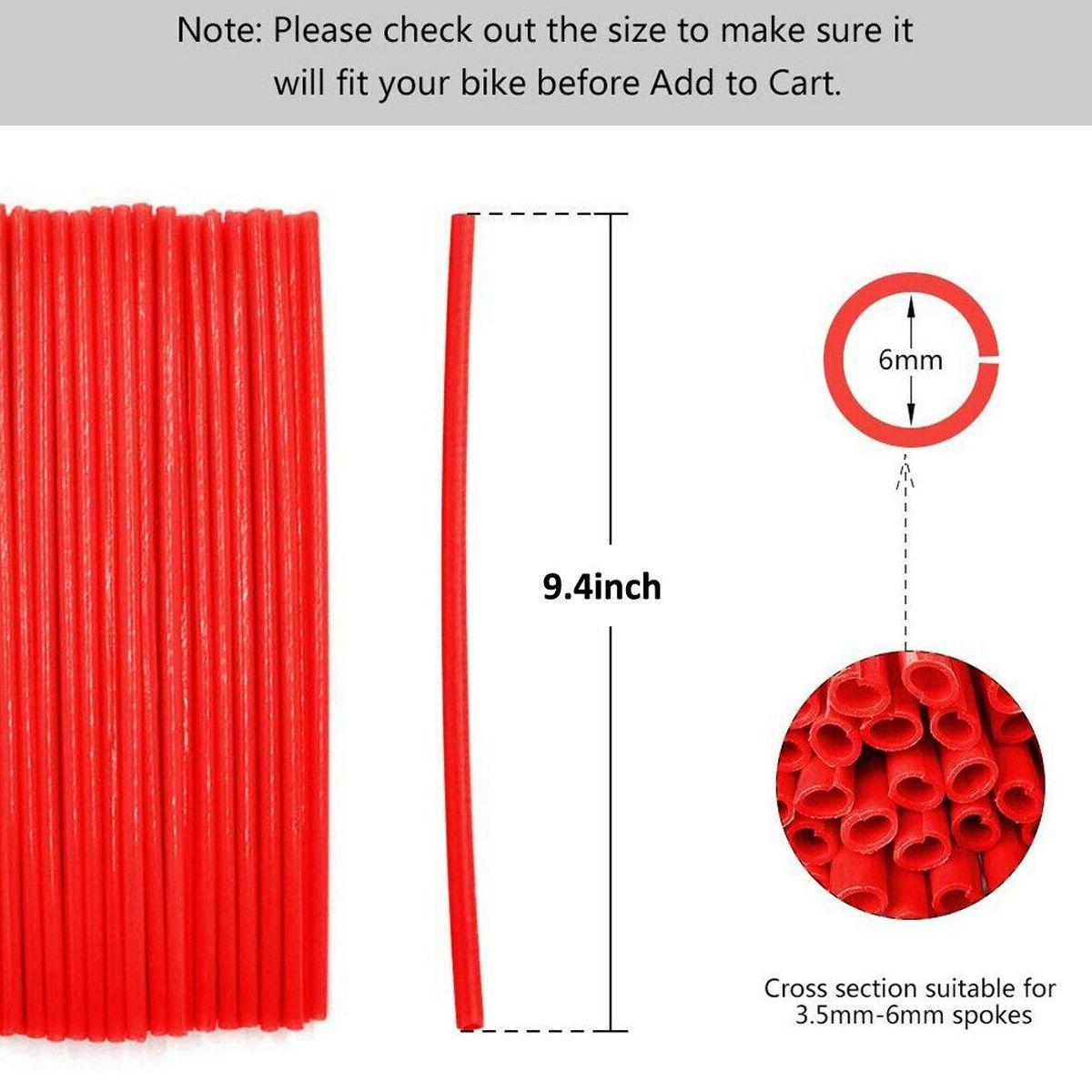 72Pcs Universal Motorcycle Wheel Hub Spoke Cover Wheel