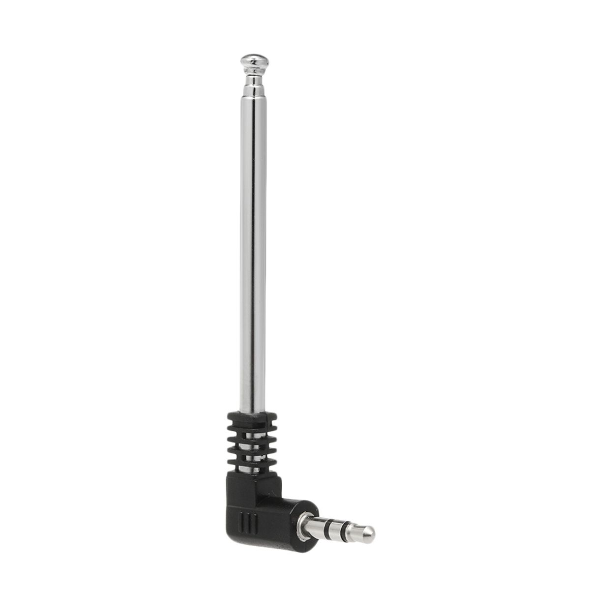 FM Radio Antenna 3.5mm Retractable Aerial 4 Sections L-Shape