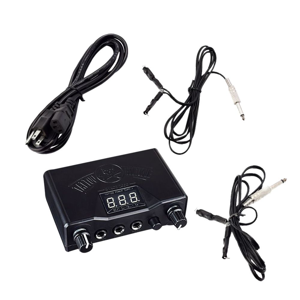 Tattoo Supplies Digital Tattoo Machine  Cords &Foot Pedal US Plug
