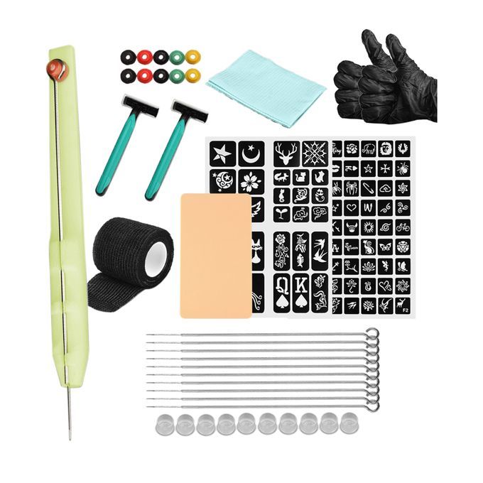 High Quality Hand Poke And Stick Tattoo Kit, DIY Tattoo Supply Ink