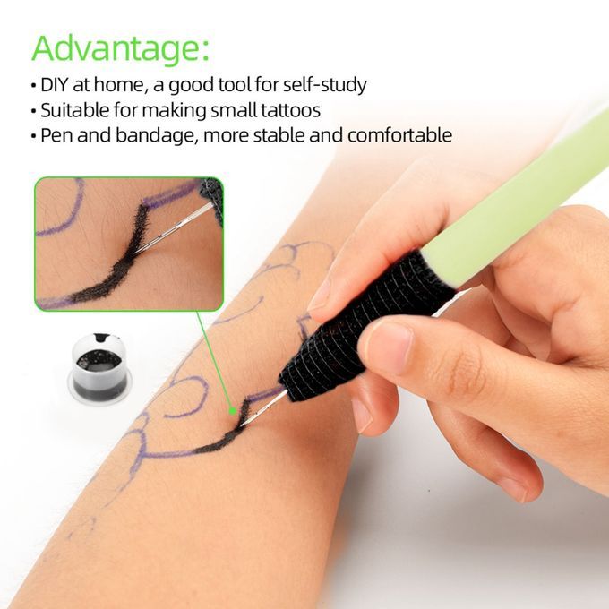 High Quality Hand Poke And Stick Tattoo Kit, DIY Tattoo Supply Ink