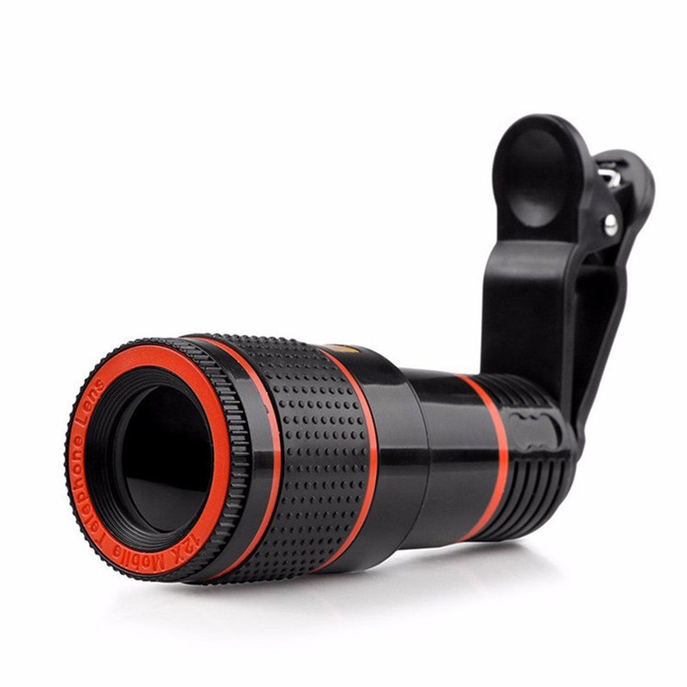 8,12,14 Times Mobile Phone Telephoto Lens Hd Camera Zoom External Phone Lens-black-12