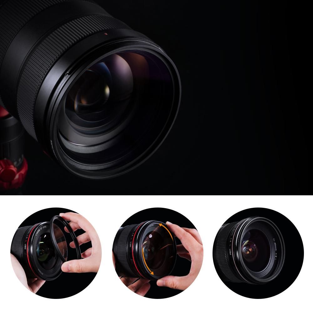 K&F CONCEPT 62mm Ultra Slim Multi Coated MC UV HD Lens Filter Compatible with Canon Nikon Sony DSLR Camera Lens