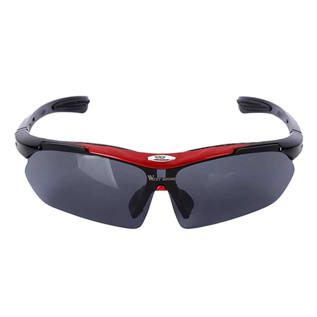 Polarized Sport Sunglasses UV 400 Lens For Men Women Cycling Red
