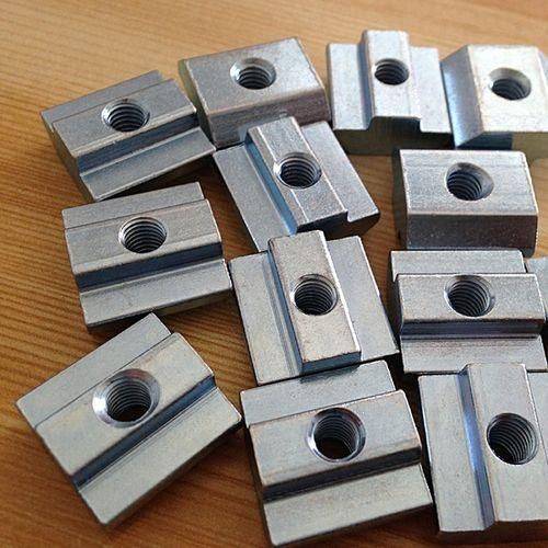 50pcs M5 T Sliding Nut Zin-Plated Carbon Steel T