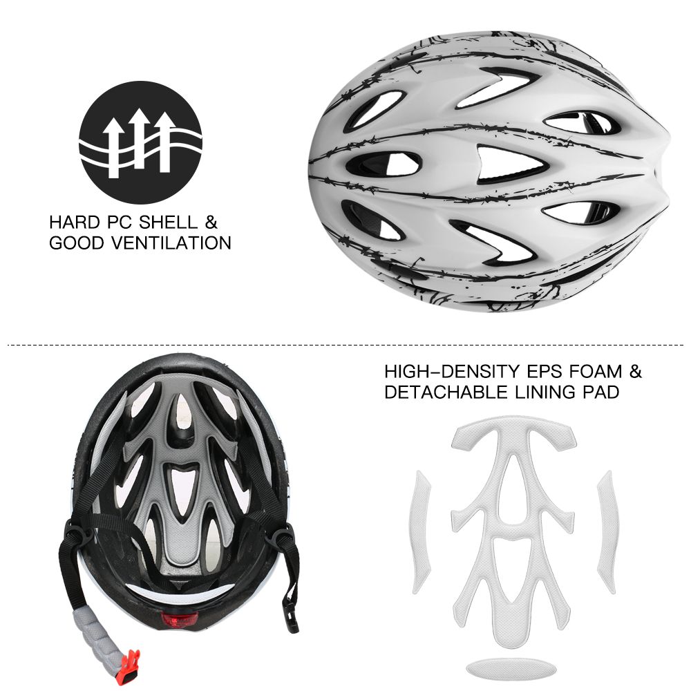 Lixada Lightweight Bike Cycling Helmet With Detachable