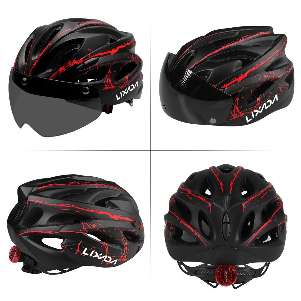 Lixada Lightweight Bike Cycling Helmet With Detachable