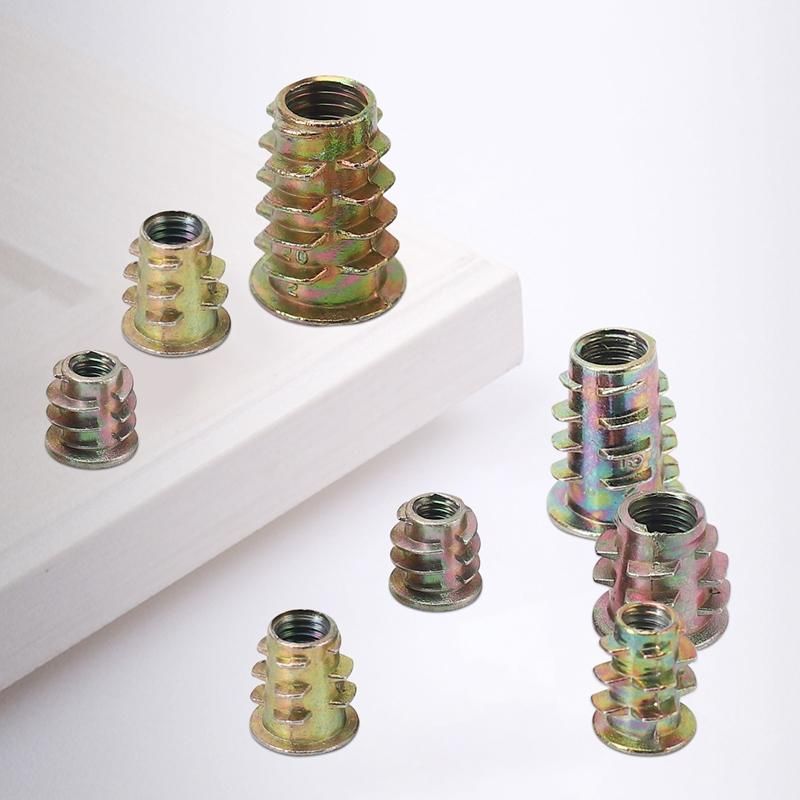 Threaded Inserts Nuts Wood Insert Assortment Tool Kit M6M8 Furniture Screw Inserts Bolt Fastener165 PCS