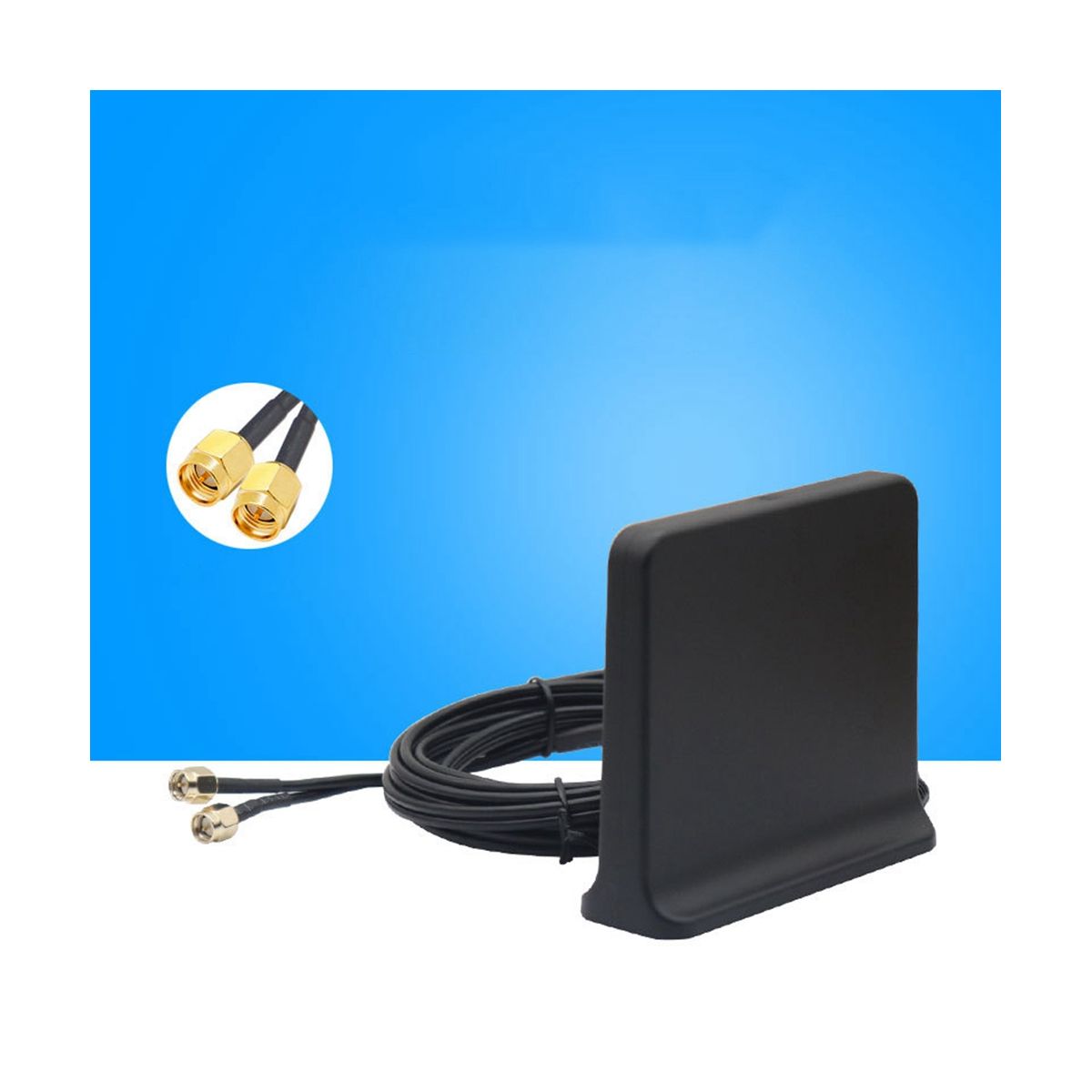 Signal Boost 5G 4G LTE 3G GSM Mimo Aerial High Gain 12Dbi 600-6000Mhz External Omni WiFi AntennaBlack SMA Male