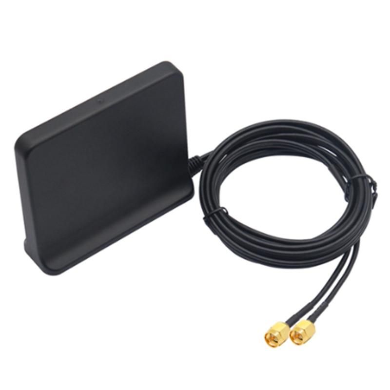 Signal Boost 5G 4G LTE 3G GSM Mimo Aerial High Gain 12Dbi 600-6000Mhz External Omni WiFi AntennaBlack SMA Male