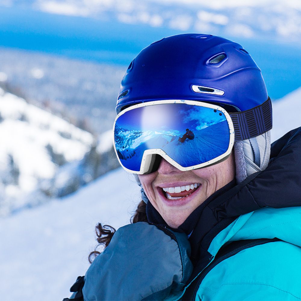 Shock Resistance Ski Goggles For Men Women Anti Fog UV