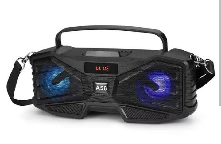 YG-A56 Super Bass Speaker FM Radio/TF Card/USB- Black