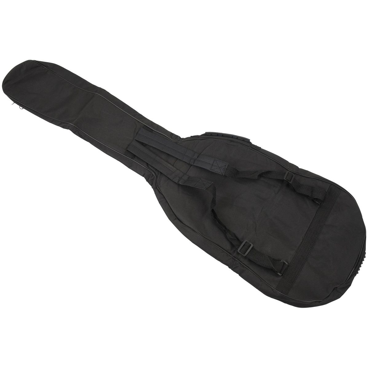 Black Waterproof Double Straps Bass Backpack Gig Bag Case for Electric Bass Guitar 5mm Thickness Sponge Padded