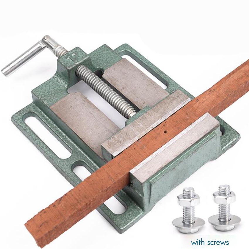 Cast Iron Drill Press Vise, 2.5 Inch / 3 Inch, Table CNC Vise Small Bench Clamp For M