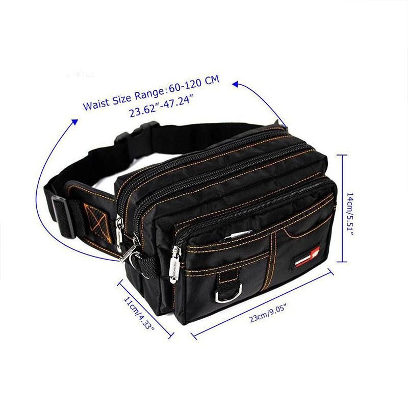 Men Waist Pack Water-resistant Hiking Cycling Bag
