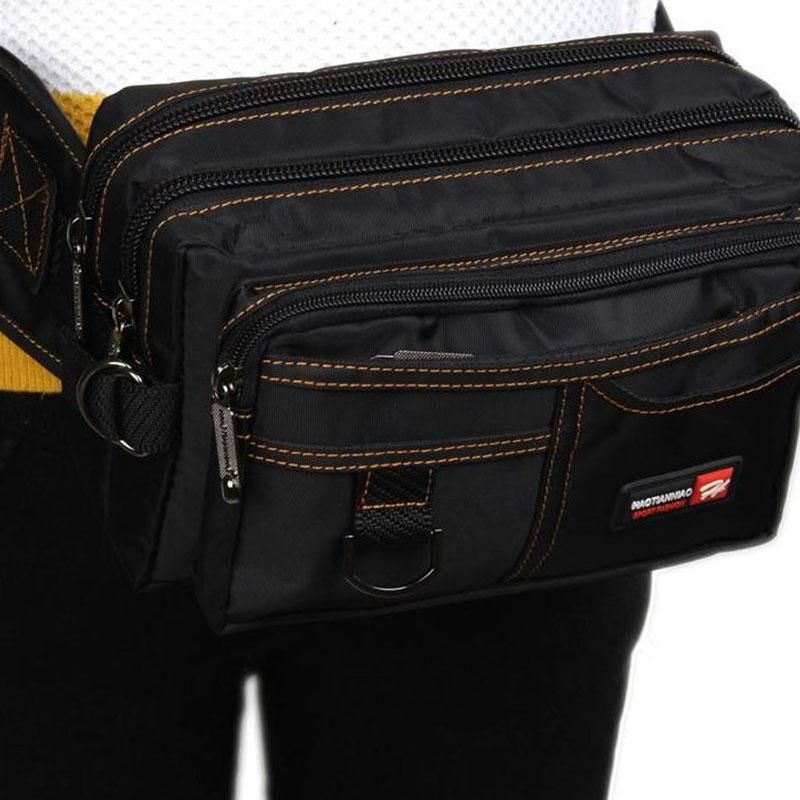 Men Waist Pack Water-resistant Hiking Cycling Bag