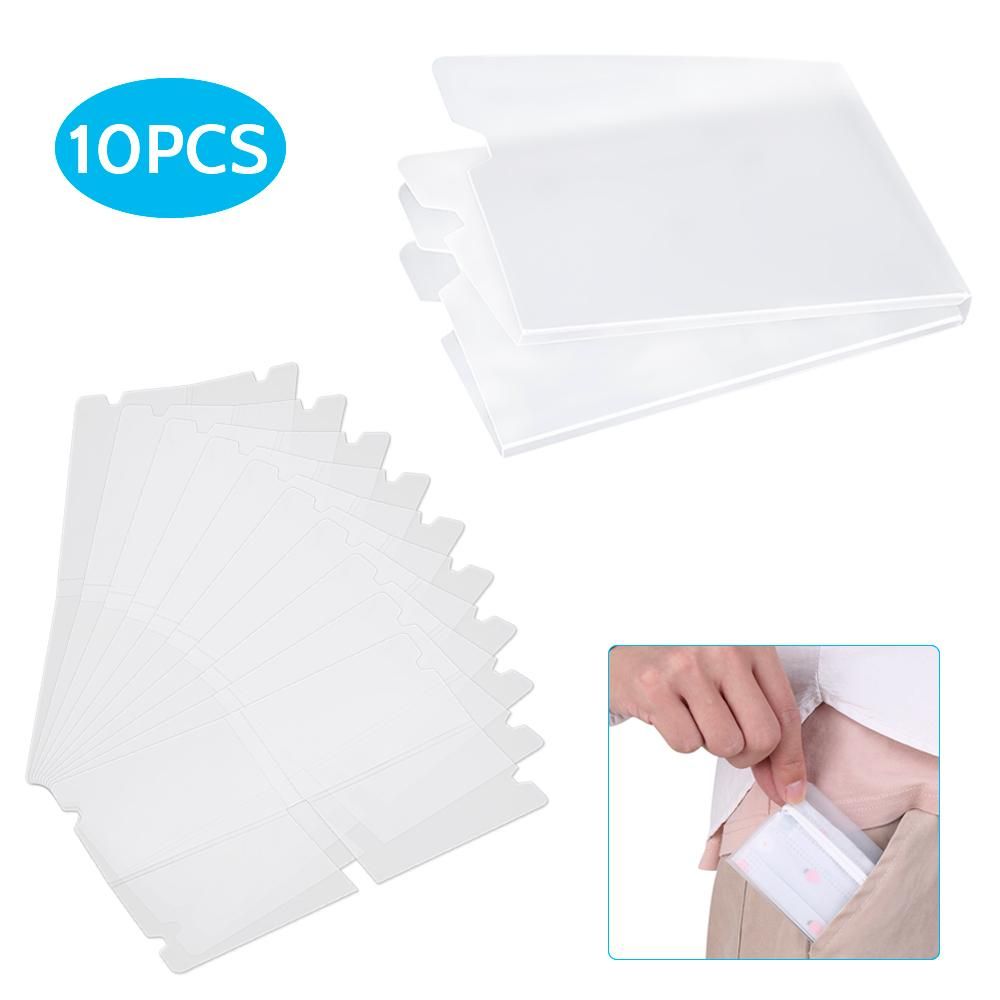 10Pcs Storage Clip Foldable Storage Organizer Portable Mouth Cover Holder Disposable Face Cover Folder
