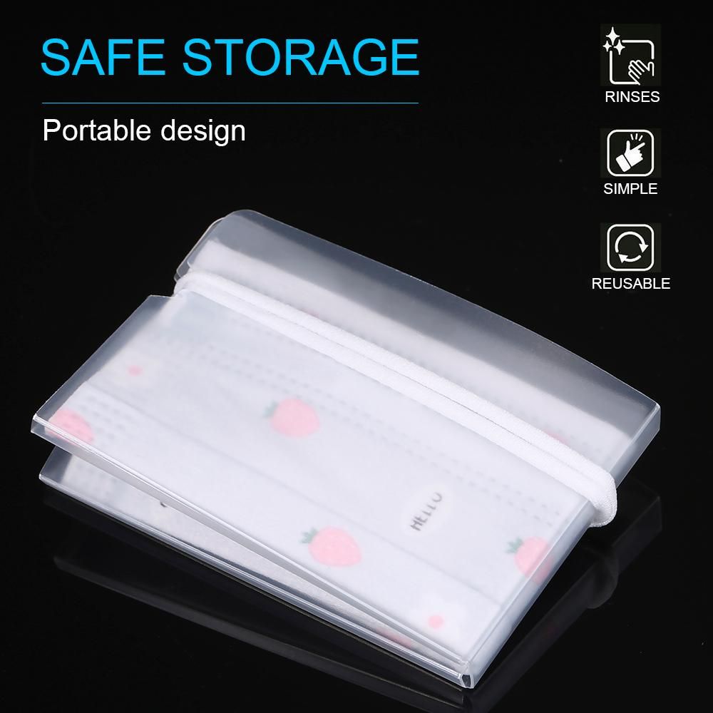 10Pcs Storage Clip Foldable Storage Organizer Portable Mouth Cover Holder Disposable Face Cover Folder