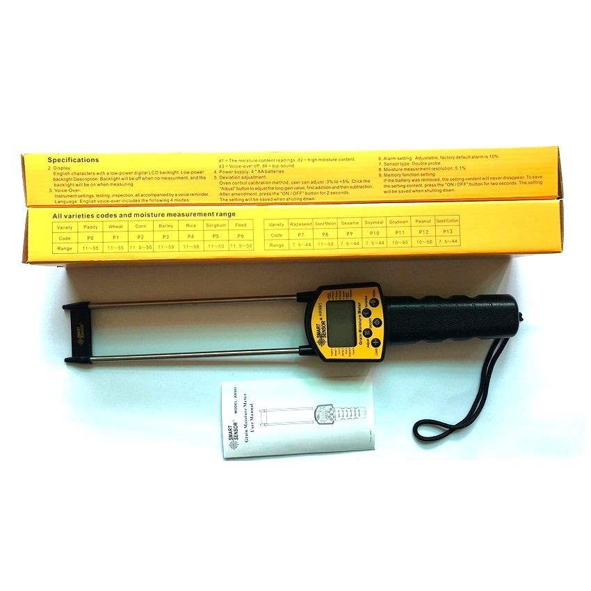 Smart Sensor AR991 Digital Moisture Meter Grain Moisture Meter Use For Corn,Wheat,Rice,Bean,Wheat Flour Fodder Rapeseed Seed