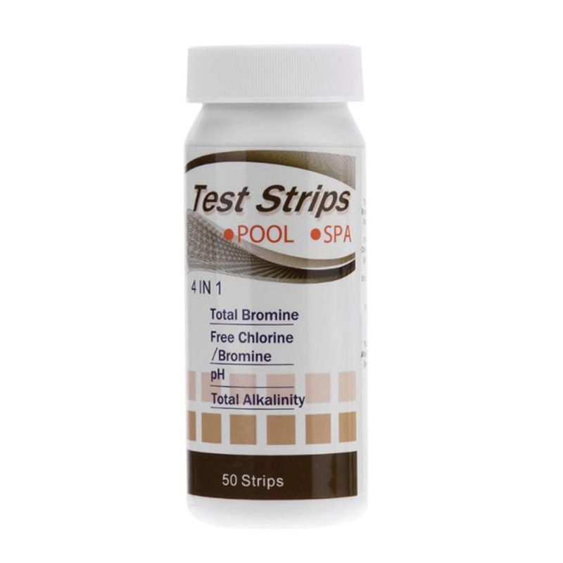 50Pcs Swimming Pool SPA Water Test Strips Residual Chlorine
