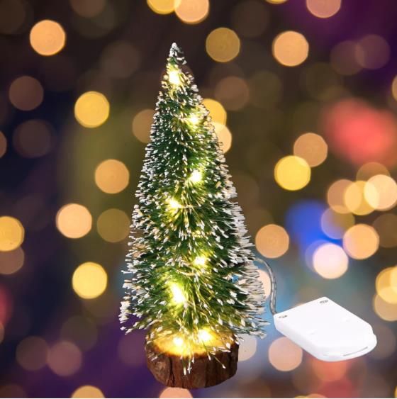 LED Light Pine Needle Desktop Decorative Christmas Tree