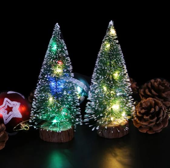 LED Light Pine Needle Desktop Decorative Christmas Tree