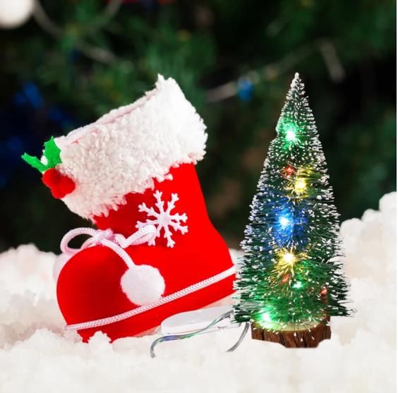 LED Light Pine Needle Desktop Decorative Christmas Tree