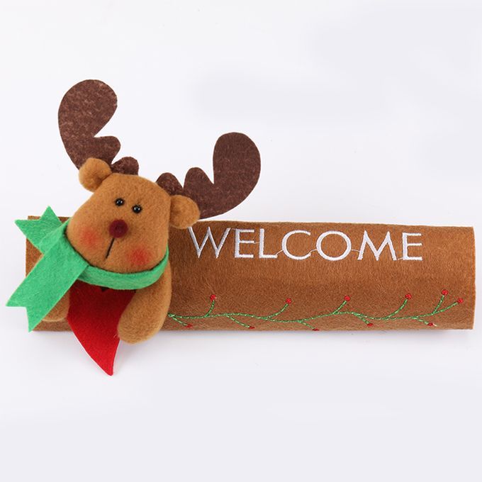 Christmas Refrigerator Door Handle Covers Kitchen Appliance