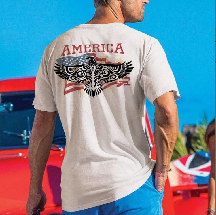 2021 summer European and American new fashion casual digital printing round neck short-sleeved T-shirt men SDY94 XXL