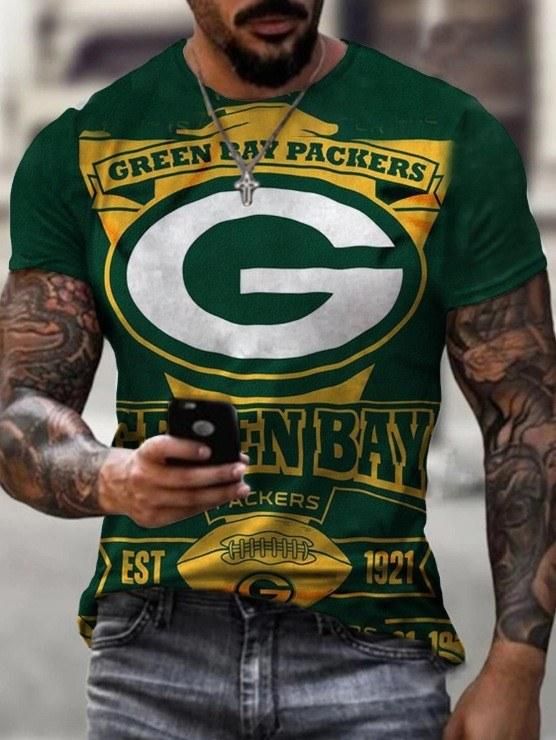 2021 summer European and American new fashion casual digital printing round neck short-sleeved T-shirt men SDY94 XXL