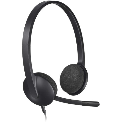H340 Stereo Usb Headset - Black