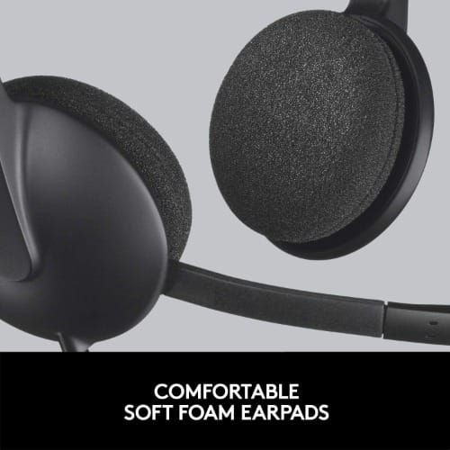 H340 Stereo Usb Headset - Black