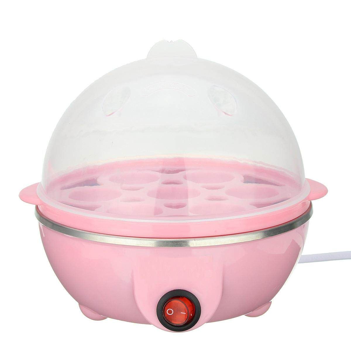Multi-function Electric Two Layers 14 Eggs Boiler Cooker Steamer Kitchen Tools Pink Pink (pink)
