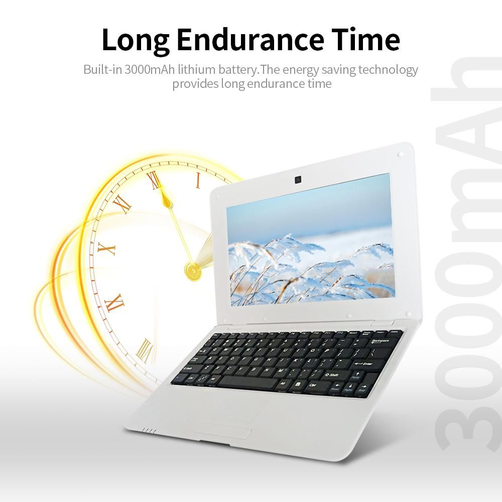 10.1inch Portable Netbook ACTIONS S500 1.5GHz ARM Cortex-A9/Android 5.1/1G+8G/1024*600 Pink EU Plug