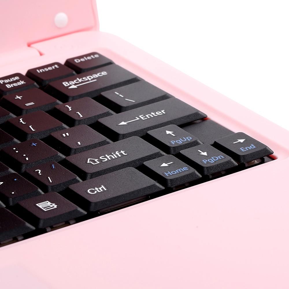 10.1inch Portable Netbook ACTIONS S500 1.5GHz ARM Cortex-A9/Android 5.1/1G+8G/1024*600 Pink EU Plug