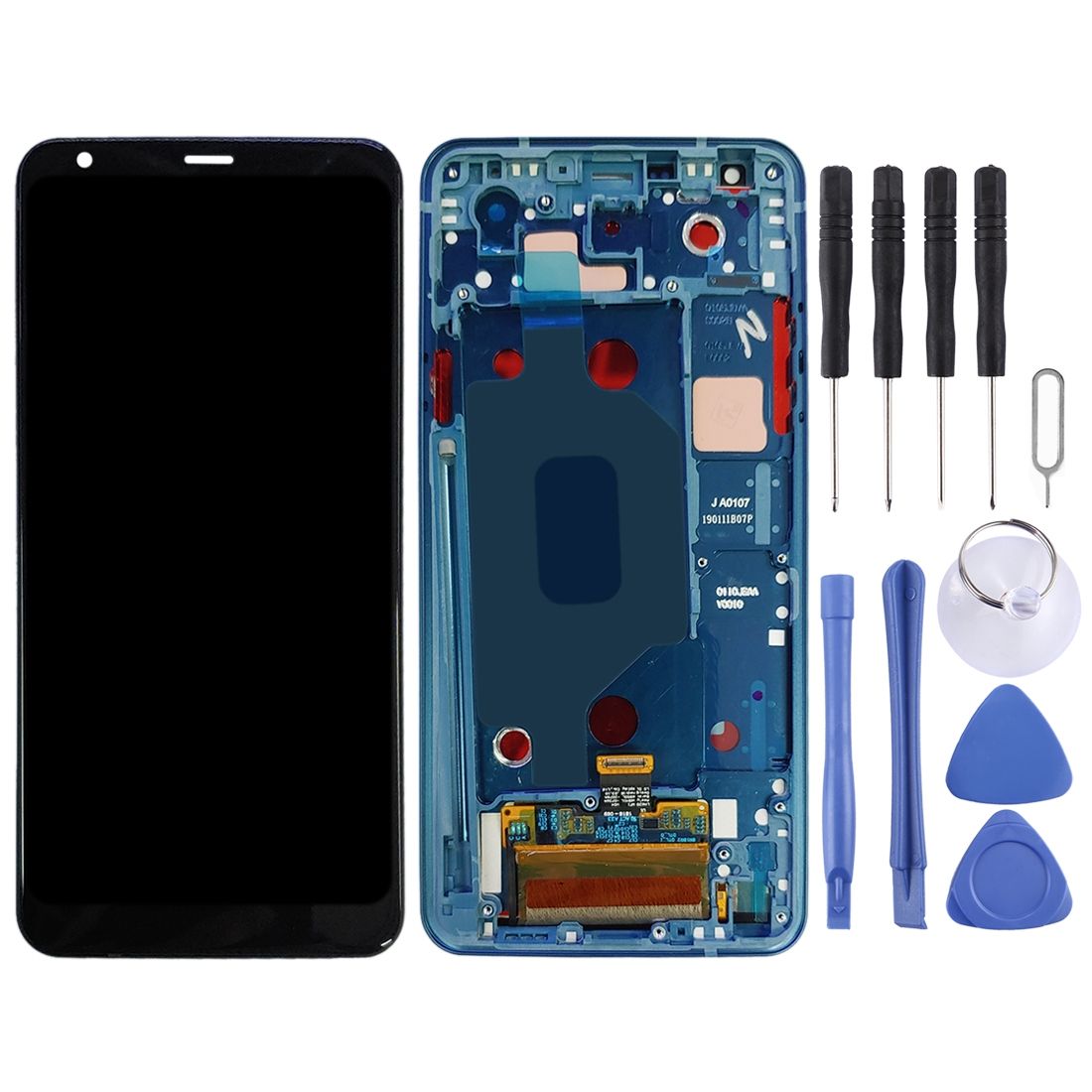 LCD Screen And Digitizer Fullembly With Frame For LG Stylo 4 / Q Stylo 4 / Q710 / Q710MS / Q710CS(Blue)