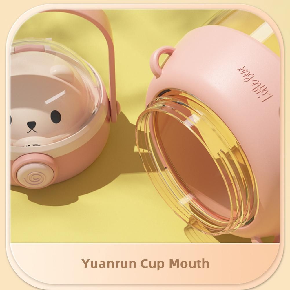 Cute Little Bears Cover Straw Tumblers Large Capacity Sports