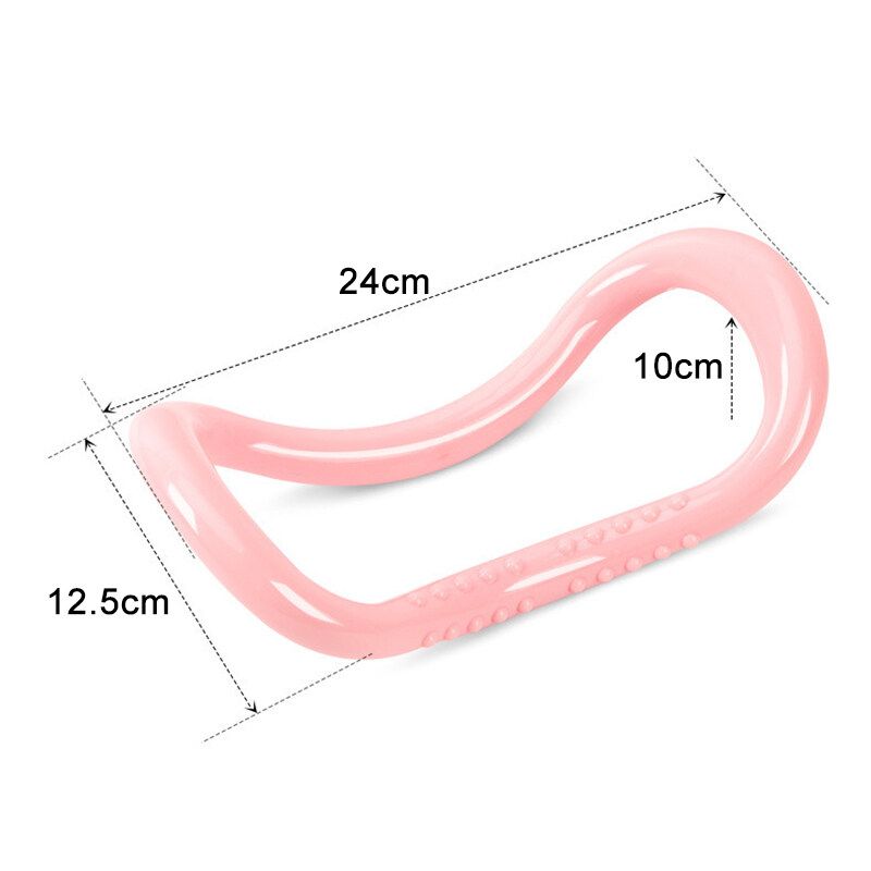 Resistance Pilates Rings Circle Gymnastic Aerobic Fitness Yoga Ring Workout Tool Suitable For Yoga/ Pilates/Fitness Pink