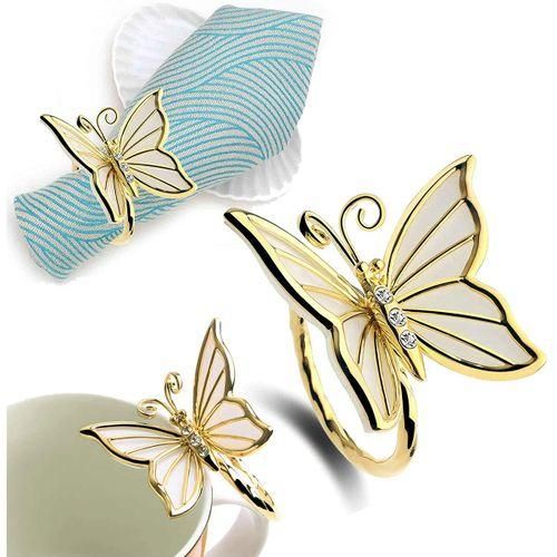 Butterfly Napkin Rings Set Of 4 For Family