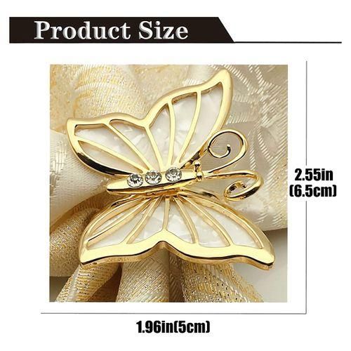 Butterfly Napkin Rings Set Of 4 For Family