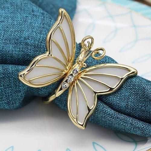 Butterfly Napkin Rings Set Of 4 For Family