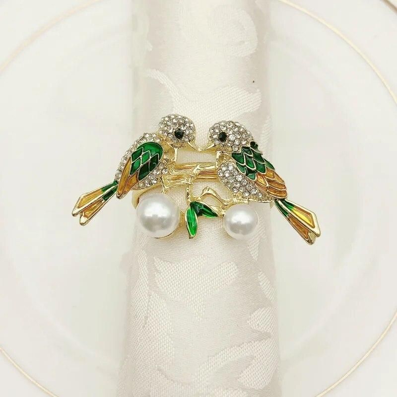 10pcs Hotel animal napkin ring drip Bird bird sparrow magpie napkin ring napkin buckle cloth ring