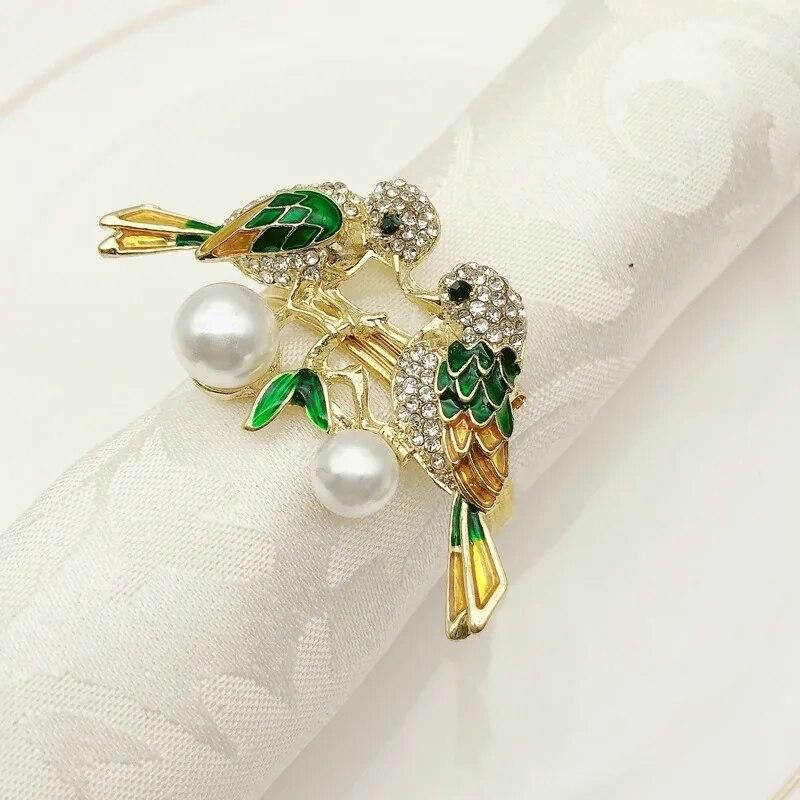 10pcs Hotel animal napkin ring drip Bird bird sparrow magpie napkin ring napkin buckle cloth ring