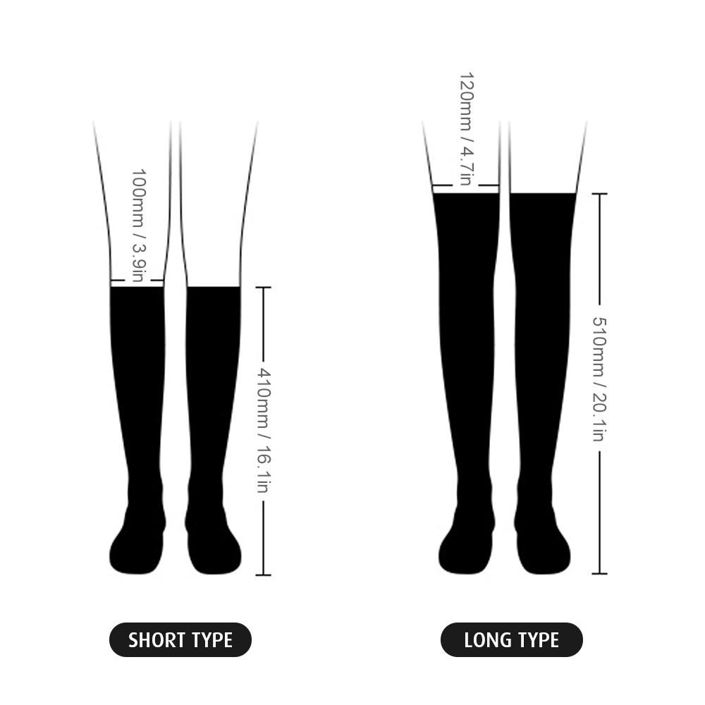 1 Pair Leg Sleeves Women Icy Leg Socks Sun Guard Cool Golfing Stockings