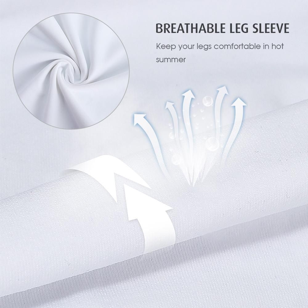 1 Pair Leg Sleeves Women Icy Leg Socks Sun Guard Cool Golfing Stockings