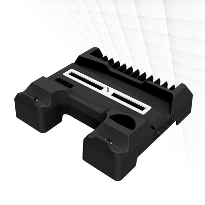 Charging Cooling Fan Base Headphone Stand Cooling Fan Docking Black