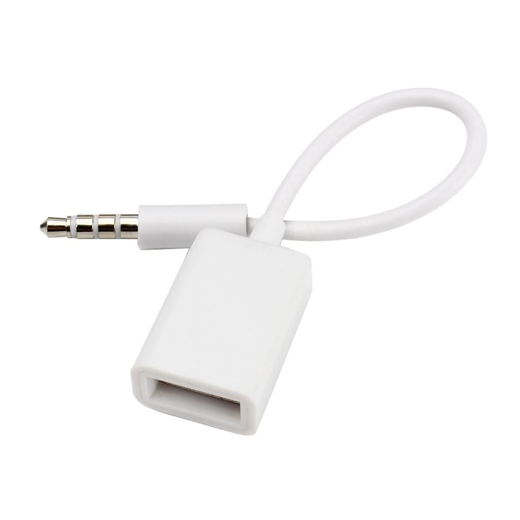 3.5mm Male Audio AUX To USB 2.0 Type A Female OTG