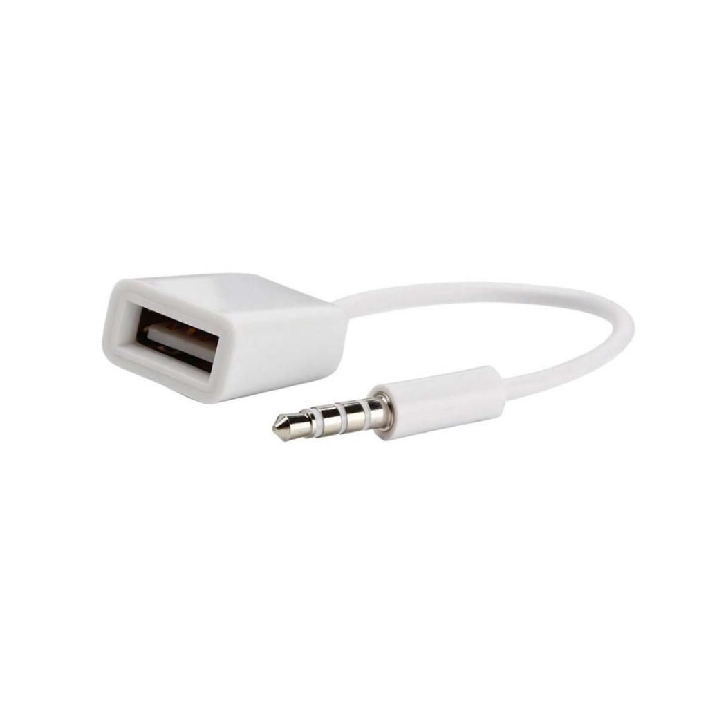 3.5mm Male Audio AUX To USB 2.0 Type A Female OTG